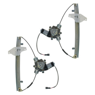 TRQ® - Front Driver and Passenger Side Power Window Regulator and Motor Assembly