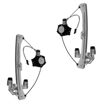 TRQ® - Front Driver and Passenger Side Power Window Regulator and Motor Assembly