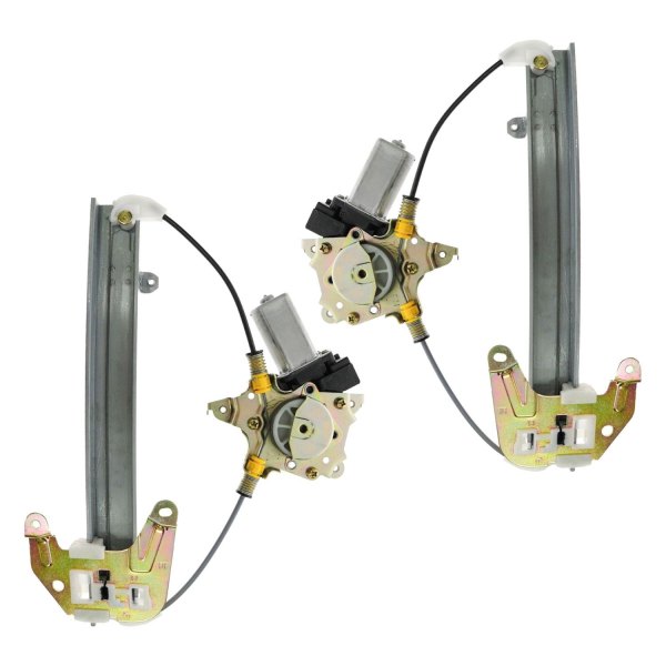 TRQ® - Rear Driver and Passenger Side Power Window Regulator and Motor Assembly