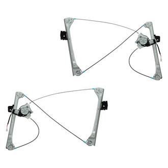 TRQ® - Driver and Passenger Side Power Window Regulator and Motor Assembly