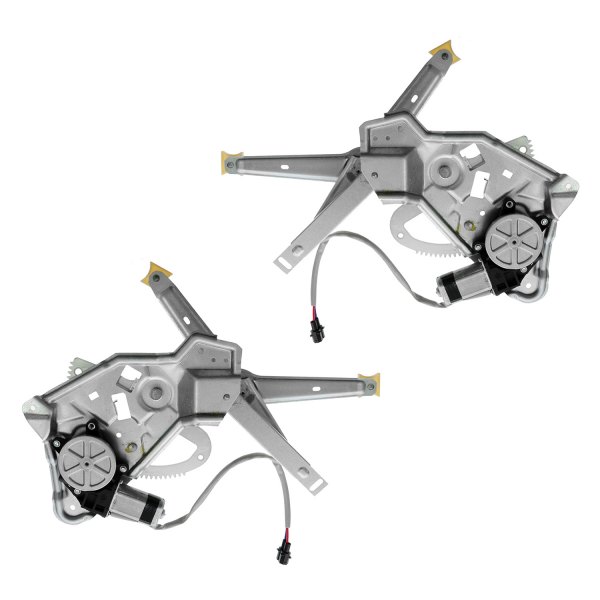 TRQ® - Rear Driver and Passenger Side Power Window Regulator and Motor Assembly