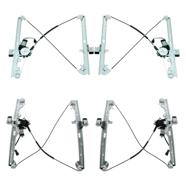 TRQ® - Front and Rear Power Window Regulator and Motor Assembly