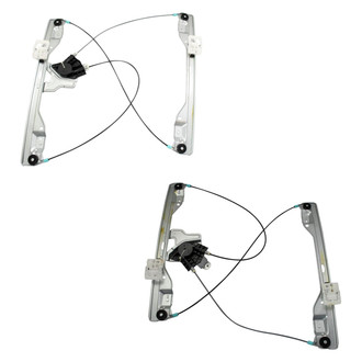 TRQ® - Front Driver and Passenger Side Power Window Regulator without Motor