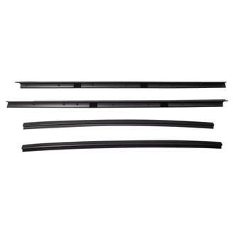 TRQ® - Inner and Outer Driver and Passenger Side Door Window Belt Weatherstrip Kit