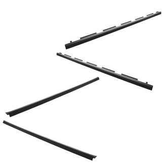 TRQ® - Front Door Window Belt Weatherstrip Kit