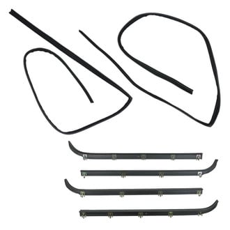 TRQ® - Front Door Window Belt Weatherstrip Kit