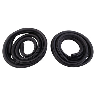 TRQ® - Front Driver and Passenger Side Door Window Belt Weatherstrip Kit