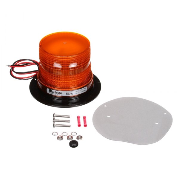 Truck-Lite® - Bolt-On Mount Low Profile Signal-Stat The Guardian Yellow Beacon Light
