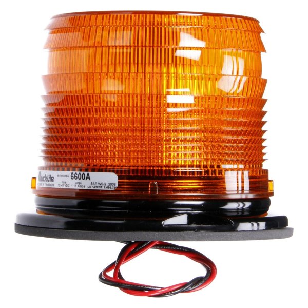 Truck-Lite® - Permanent/Pipe Mount Low Profile Signal-Stat Yellow Gas Discharge Beacon Light