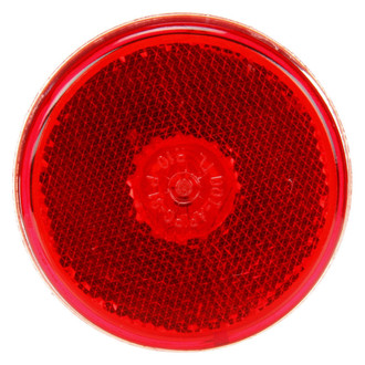 Truck-Lite® - 10 Series 2.5" Reflectorized Sealed Red Round Grommet Mount Clearance Marker Light