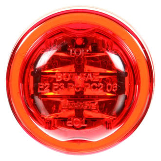 Truck-Lite® - 10 Series 2.5" High Profile Red Round Grommet Mount LED Clearance Marker Light