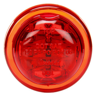 Truck-Lite® - 10 Series 2.5" High Profile Red Round Grommet Mount LED Clearance Marker Light