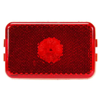 Truck-Lite® 14200R - 14 Series 2"x3" Reflectorized Red Rectangular Grommet Mount Clearance Marker Light
