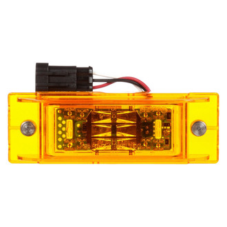 Truck-Lite® 21096Y - 21 Series 2"x6" Sealed Yellow Rectangular Bolt-on Mount LED Clearance Marker Light