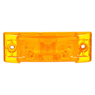 Truck-Lite® - Super 21 2"x6" Diamond Shell Yellow Rectangular Bolt-on Mount Clearance Marker Light
