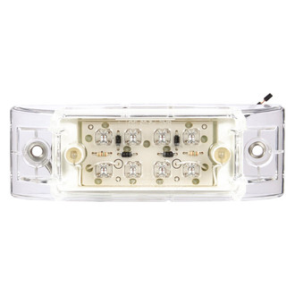 Truck-Lite® - Signal-Stat Series 2"x6" Red/Clear Rectangular Bolt-on Mount LED Clearance Marker Light