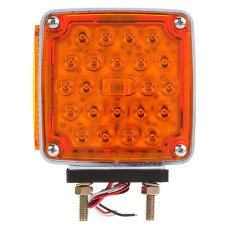 Truck-Lite® - Passenger Side Signal-Stat Series 4.5" Dual Face Red/Yellow Square Stud Mount LED Clearance Marker Light