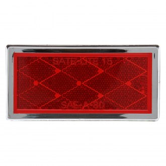 ADHESIVE MOUNT TRUCK-LITE 45 SIGNAL-STAT RED ROUND REFLECTOR 