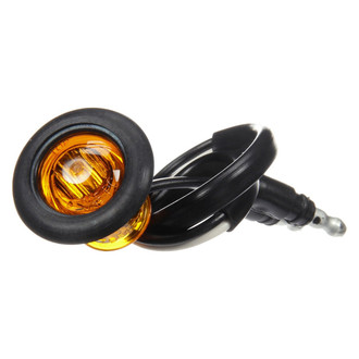Truck-Lite® - 33 Series 0.75" Yellow Round Grommet Mount LED Clearance Marker Light