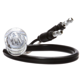 Truck-Lite® - 33 Series 0.75" Red/Clear Round Grommet Mount LED Clearance Marker Light