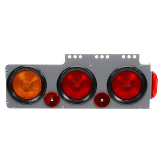 Truck-Lite® - Passenger Side 40 Series Red/Yellow Round Bracket Mount Combination Tail Light