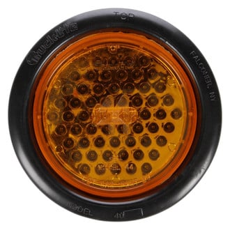 Truck-Lite® 44003Y - Super 44 4" Sealed Yellow Round Grommet Mount LED Turn Signal Light