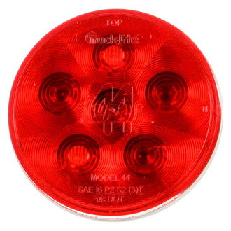 Truck-Lite® - Super 44 Series 4" Sealed Red Round Grommet Mount LED Combination Tail Light