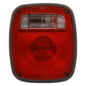 Truck-Lite® - Driver Side Signal-Stat Series 5"x6" Red/Clear Rectangular Stud Mount Combination Tail Light