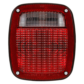 Truck-Lite® - Passenger Side Signal-Stat Series Red/Clear Rectangular Stud Mount Combination Tail Light