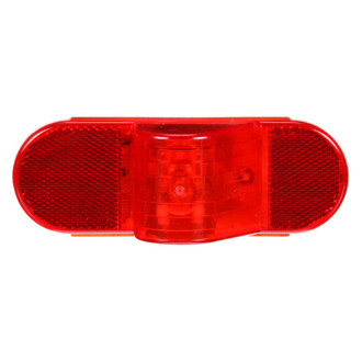 Truck-Lite® - 60 Series 2"x6" Reflectorized Sealed Red Oval Grommet Mount Clearance Marker Light