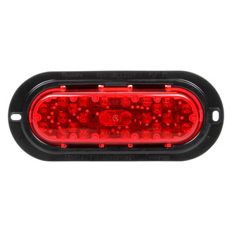 Truck-Lite® - 60 Series 2"x6" Red Oval Flange Mount LED Combination Tail Light