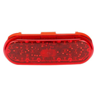 Truck-Lite® - 60 Series 2"x6" High Mounted Red Oval Grommet Mount LED Tail Light