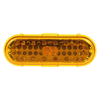 Truck-Lite® - 60 Series 2"x6" Yellow Oval Grommet Mount LED Turn Signal Light