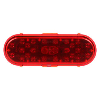 Truck-Lite® - 60 Series 2"x6" Diamond Shell Sealed Red Oval Grommet Mount LED Combination Tail Light
