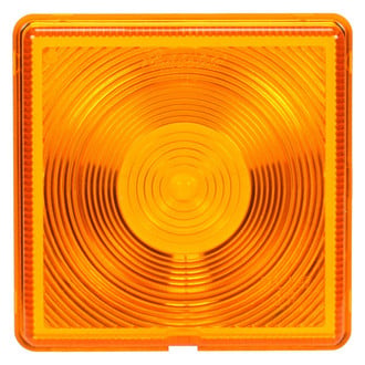 Truck-Lite® 8008 - Signal-Stat Series 4" Snap-Fit Yellow Square Snap-Fit Mount Lens