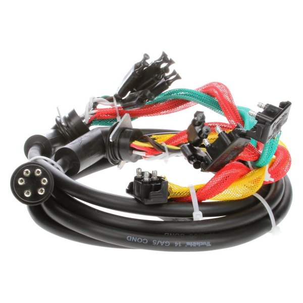 Truck-Lite® - 88 Series 55" Rear 15 Plug License and Turn/Tail Wiring Harness with Stop/Turn/Tail and Marker/Clearance and Auxiliary and Tail Breakout