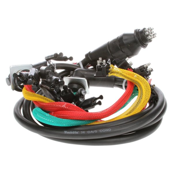 Truck-Lite® - 88 Series 55" Rear 15 Plug License and Stop/Turn/Tail Wiring Harness with Stop/Turn/Tail and Marker/Clearance and Auxiliary and Tail Breakout