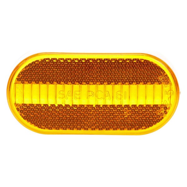 Truck-Lite® - Signal-Stat Series 2"x4" Snap-Fit Yellow Oval Snap-Fit Mount Lens for Clearance Marker Lights
