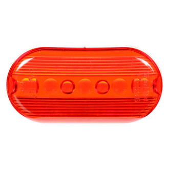 Truck-Lite® 9093 - Signal-Stat Series 2"x4" Snap-Fit Red Oval Snap-Fit Mount Lens