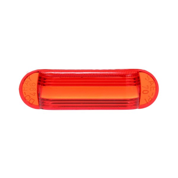 Truck-Lite® - 1"x4" Snap-Fit Red Oval Snap-Fit Mount Lens for Clearance Marker Lights