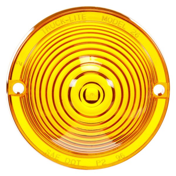 Truck-Lite® - 4" Yellow Round Bolt-on Mount Lens for Clearance Marker Lights