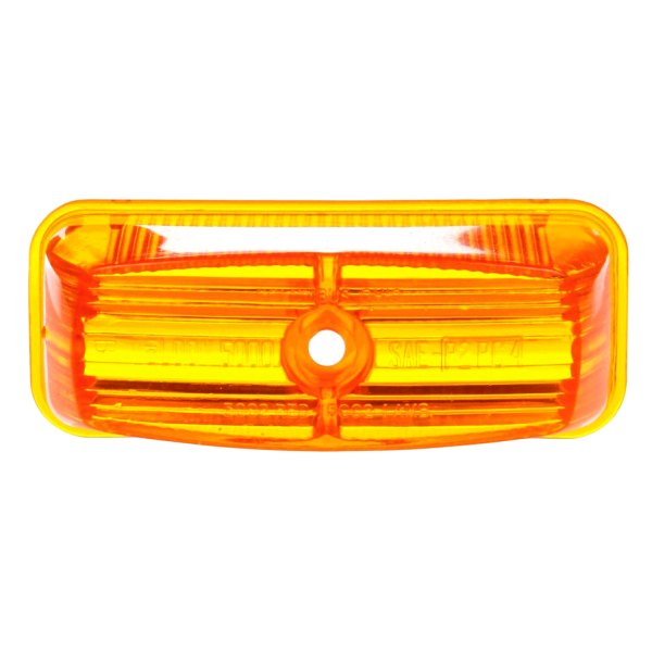 Truck-Lite® - 2"x4" Yellow Rectangular Bolt-on Mount Lens for Bus Lights