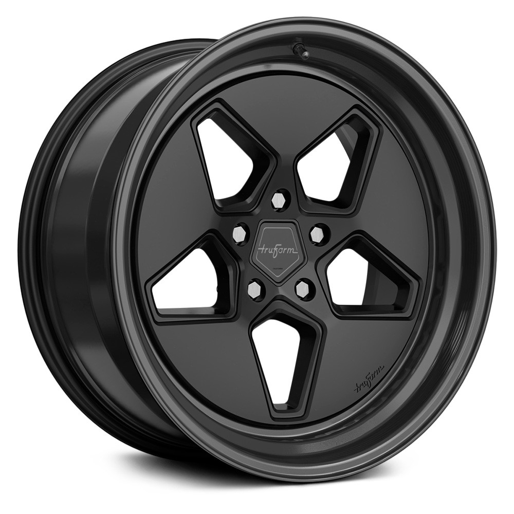 TRUFORM® NS5 Wheels Black with Machined Face and Milled Dark Tint Rims