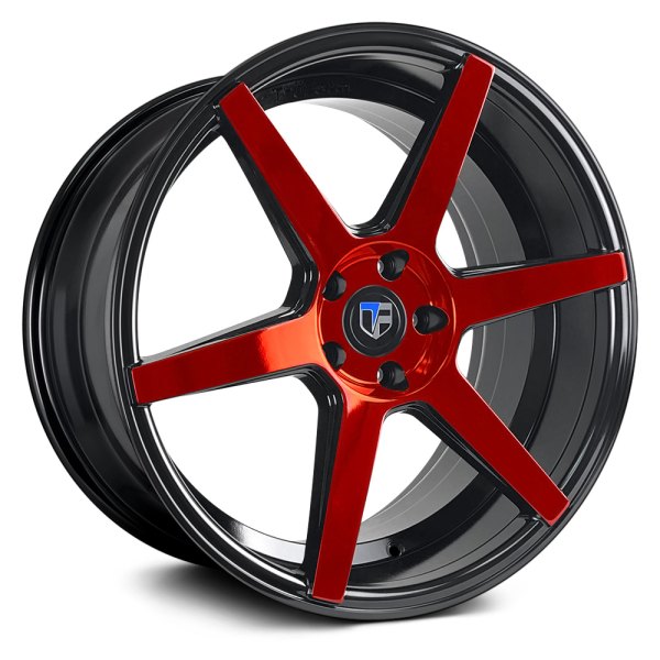 TRUFORM® - TF103 Gloss Black with Red Machined Face and Lip
