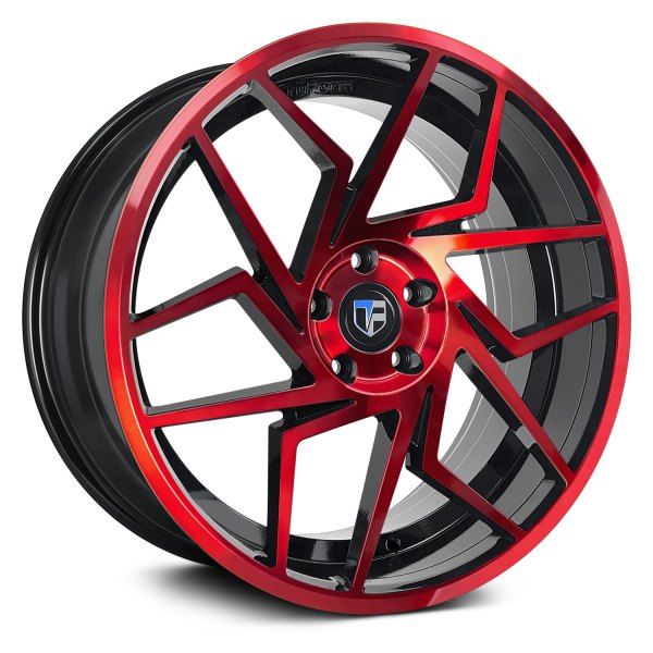 TRUFORM® - TF104 Gloss Black with Red Machined Face and Lip