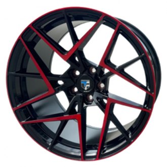 TRUFORM® - TF108 Gloss Black with Red Machined Face and Rivets