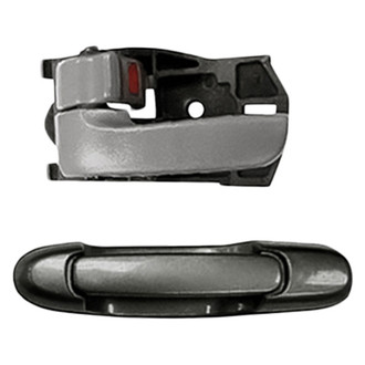 TruParts® - 2-Piece (Rear Driver Side Exterior Door Handle, Front Driver Side Interior Door Handle Lever) (Standard Line)