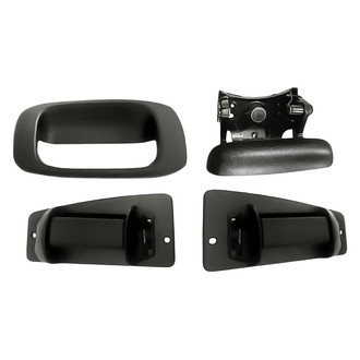 TruParts® - 4-Piece (Rear Driver and Passenger Side Exterior Door Handle, Tailgate Handle, Tailgate Handle Bezel) (Standard Line)