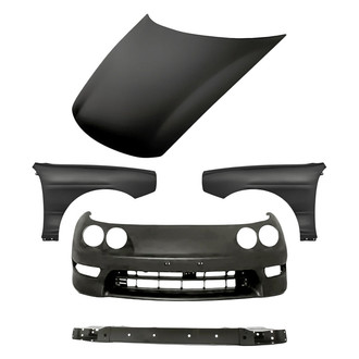 TruParts® - 5-Piece (Front Bumper Cover, Front Driver and Passenger Side Fender, Hood Panel, Front Bumper Reinforcement) (Standard Line)