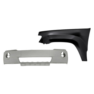 TruParts® - 2-Piece (Front Bumper Cover, Front Driver Side Fender) (Standard Line)